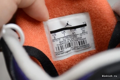 BLACK RETRO - PURPLE COURT JORDAN 3 1018